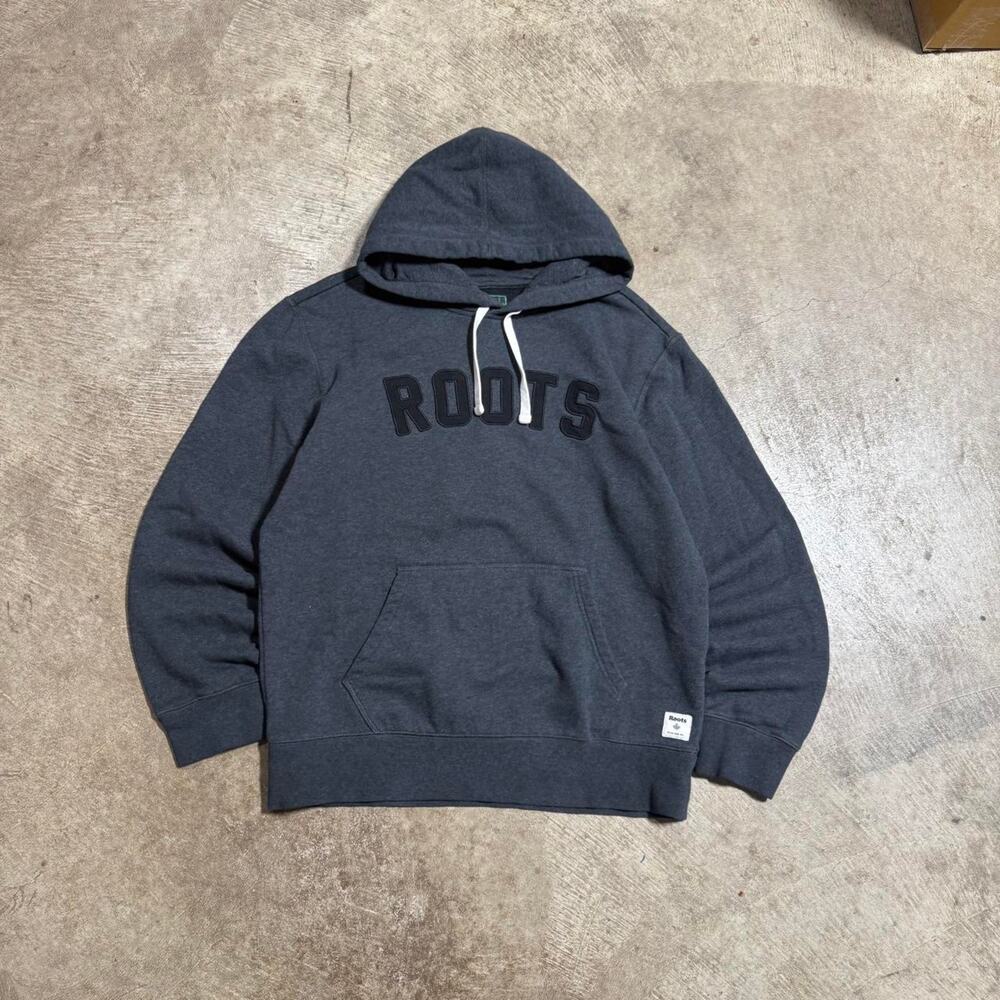 Black Roots Embroidered Logo Hoodie - Picture 2 of 8